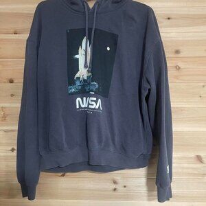 Black Nasa Hoodie With A